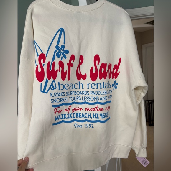 Wild Fable Oversized Graphic Crewneck Sweatshirt Size L NWT - Picture 4 of 4